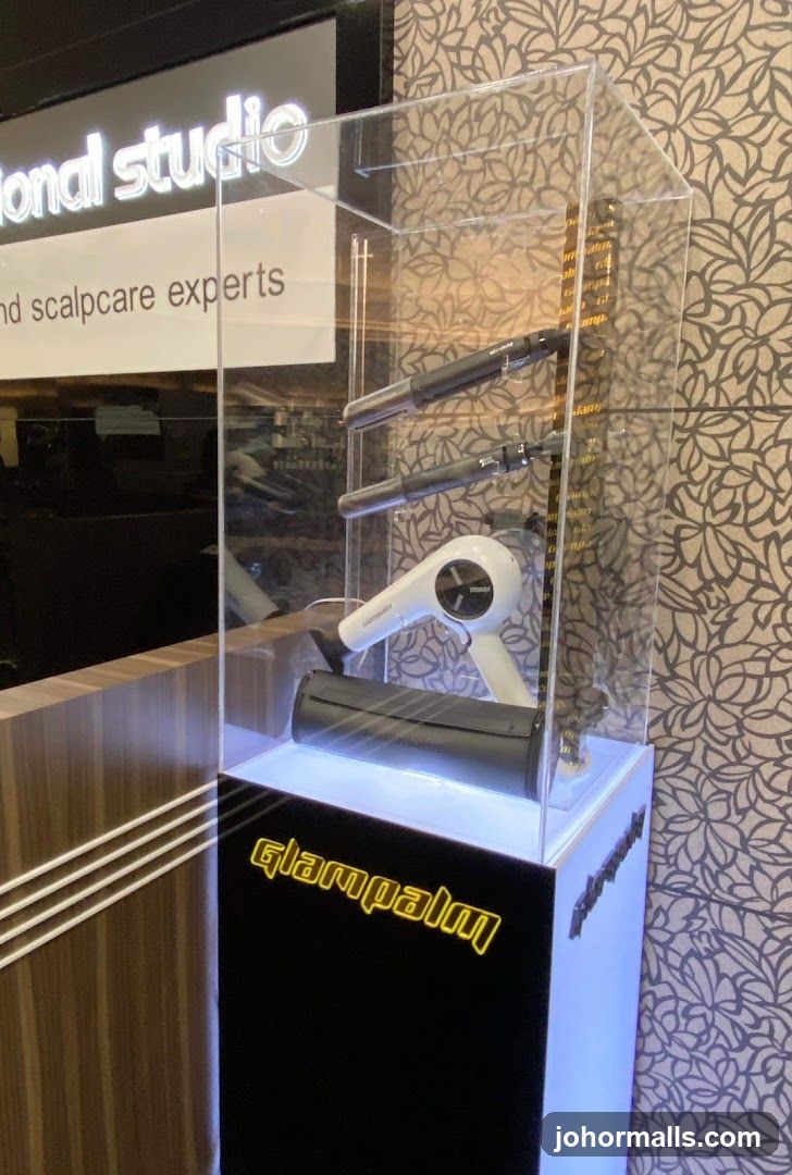 Hair Styling Tools Display