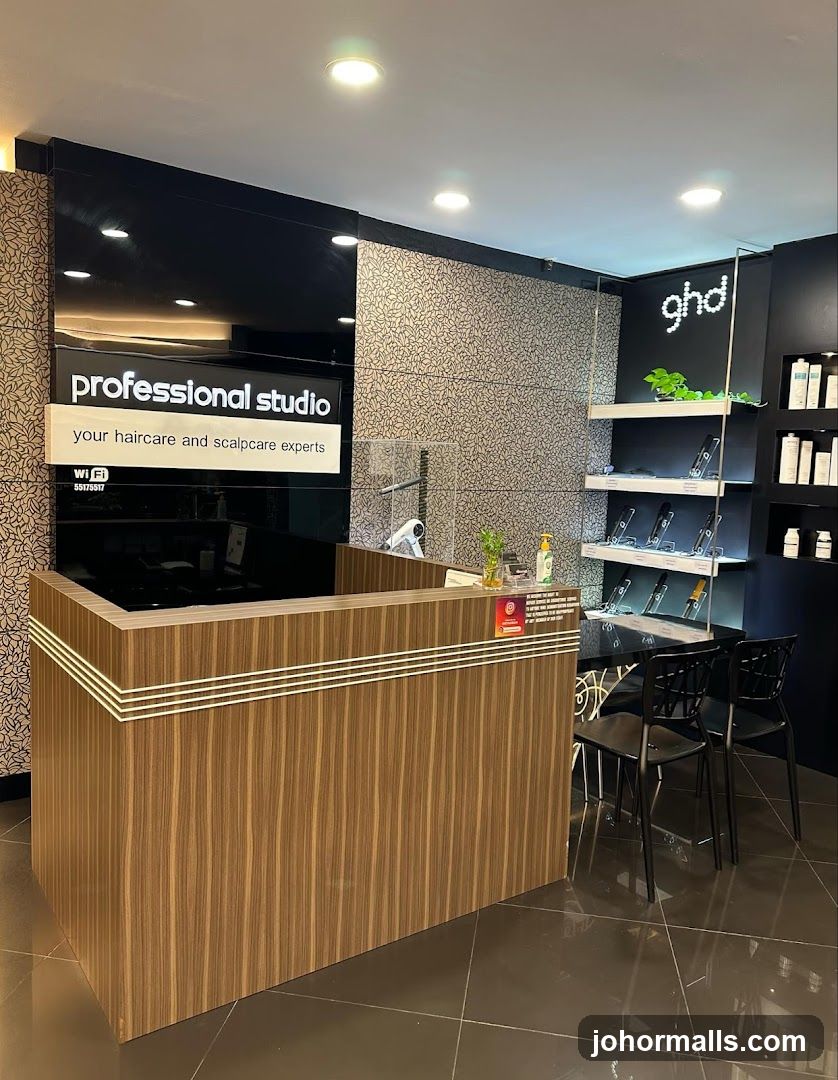 Salon Reception Area