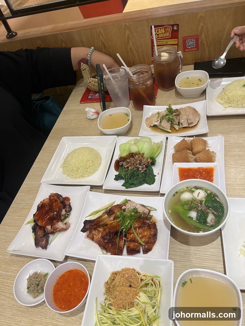 Table with various dishes