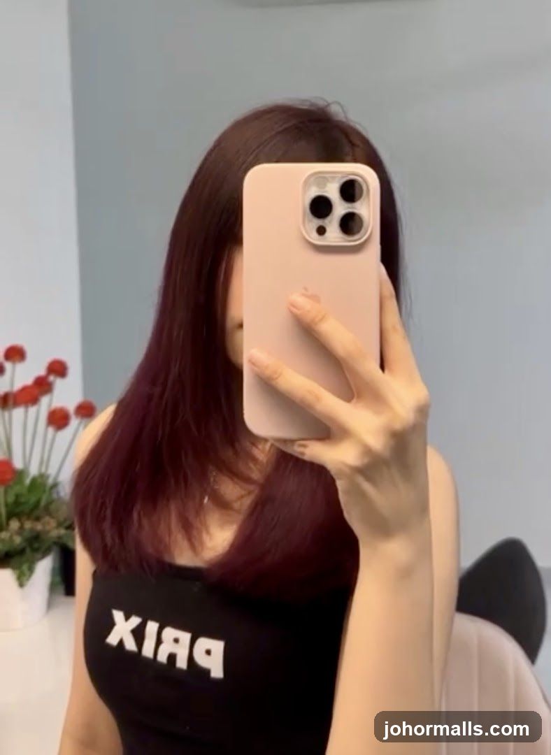Woman Taking a Mirror Selfie