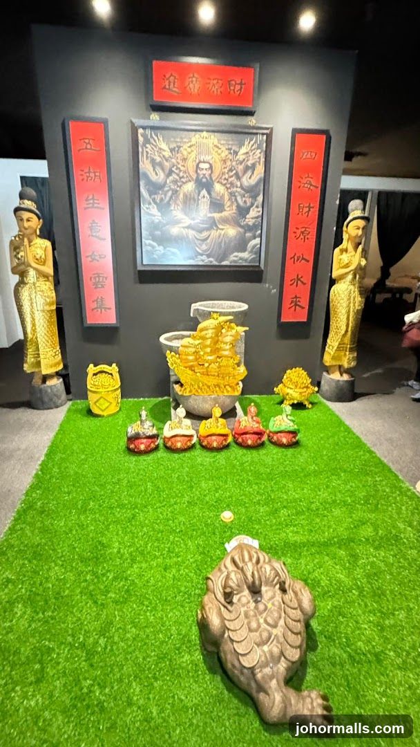 Decorative Display with Asian-Inspired Elements