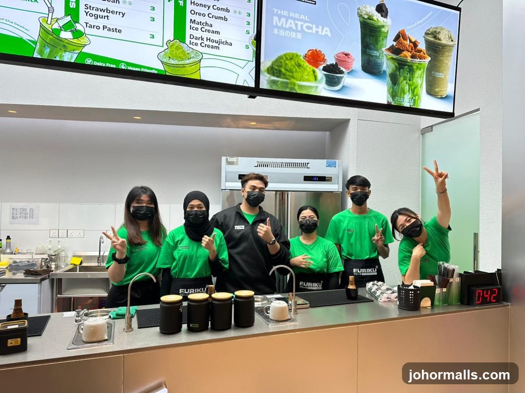 Staff Posing at Counter