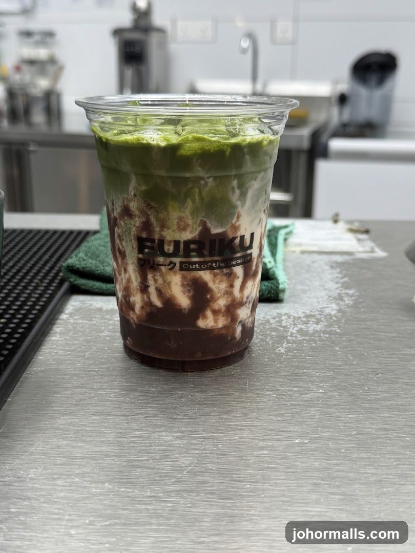 Matcha and Chocolate Drink