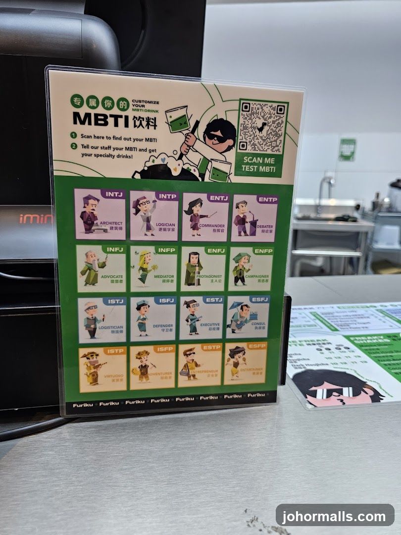 MBTI Drink Customization Menu