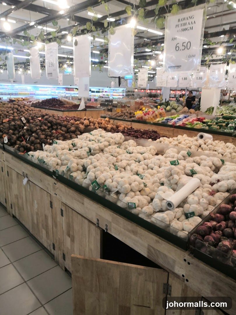 Produce Section in a Supermarket