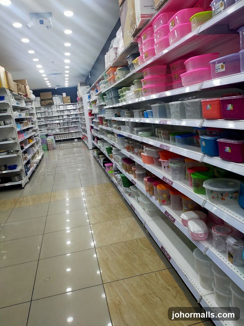 Aisle of Storage Containers