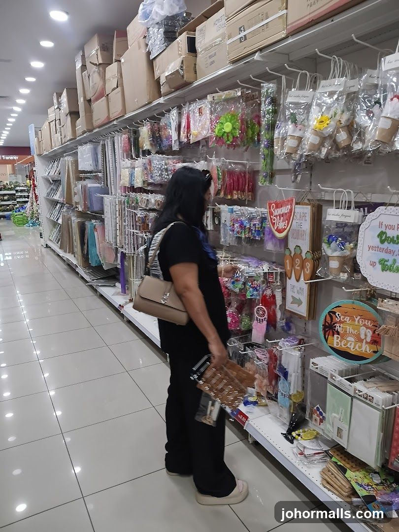 Woman Shopping for Craft Supplies
