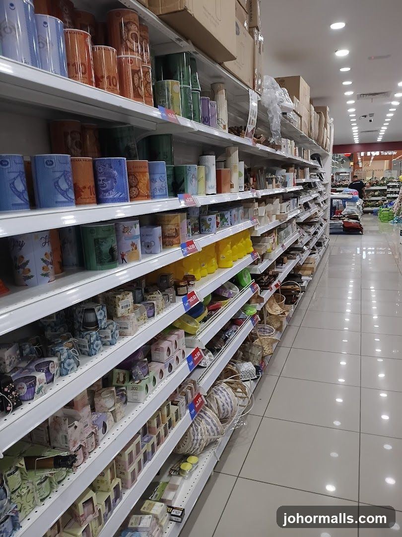 Store Aisles with Merchandise