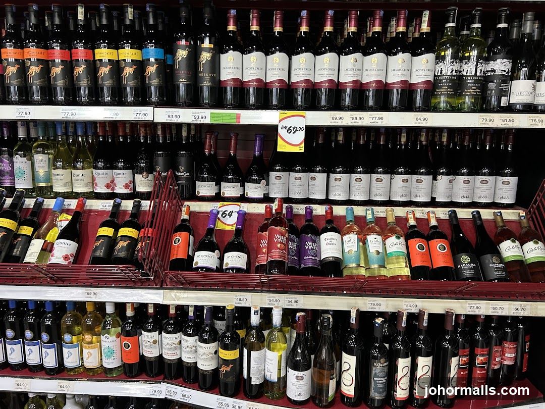 Wine Bottles on Shelves