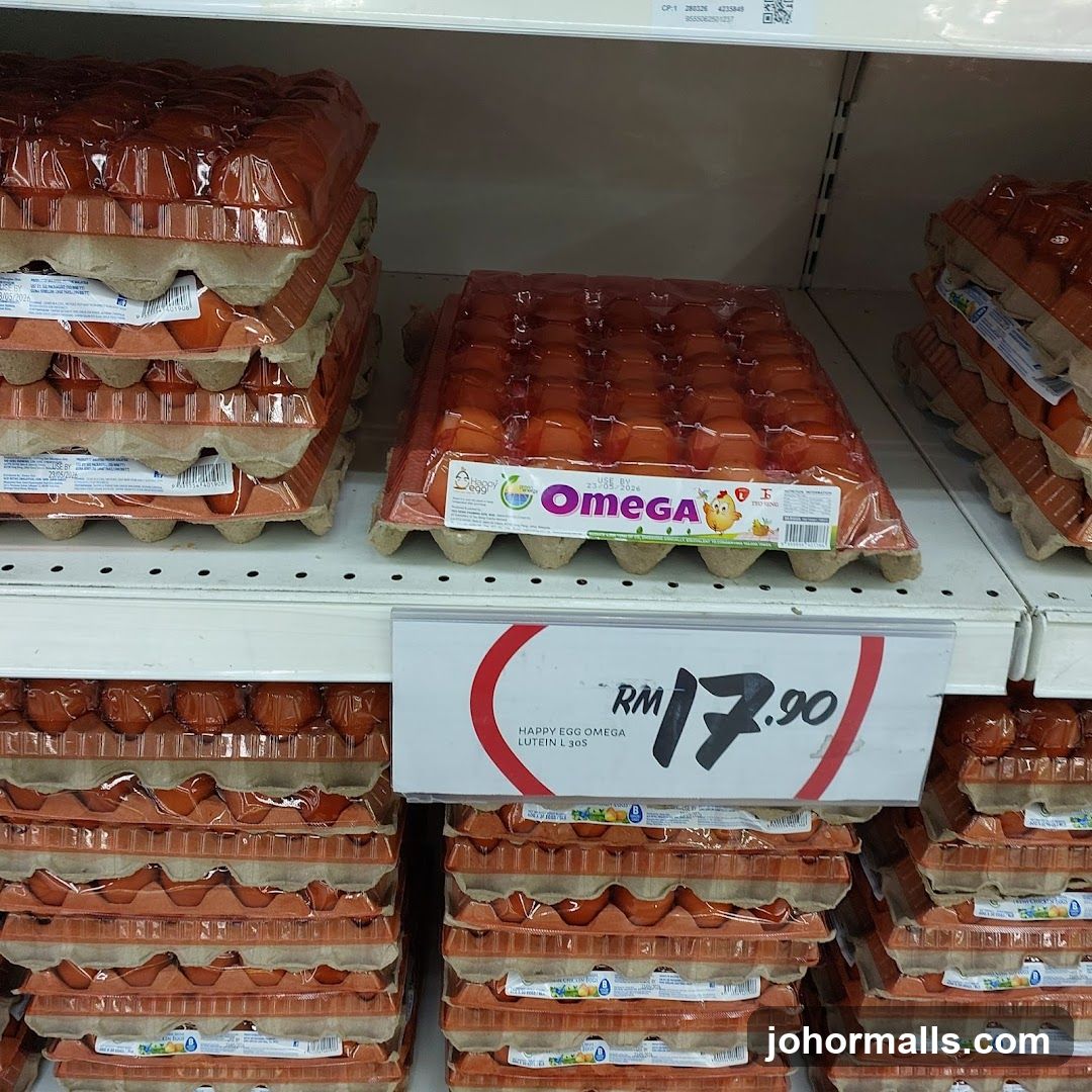 Eggs on display