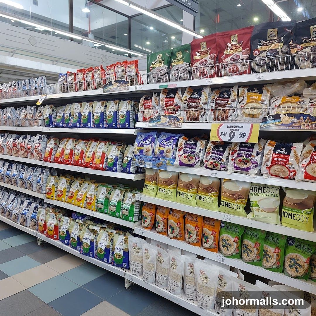 Oatmeal and Soya Milk Products on Shelves