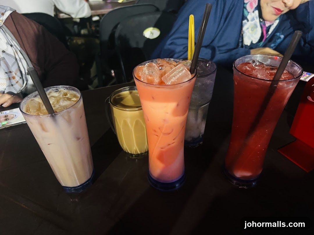 Iced Drinks on Table