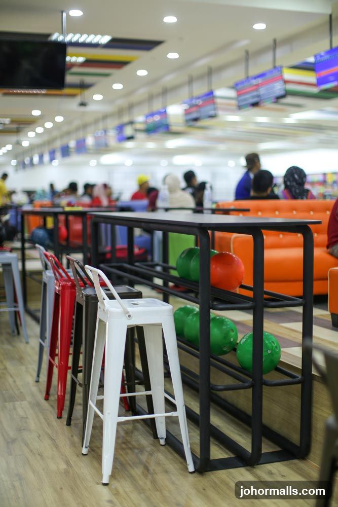Bowling Alley Seating and Balls