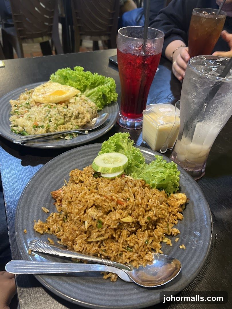 Fried Rice and Drinks