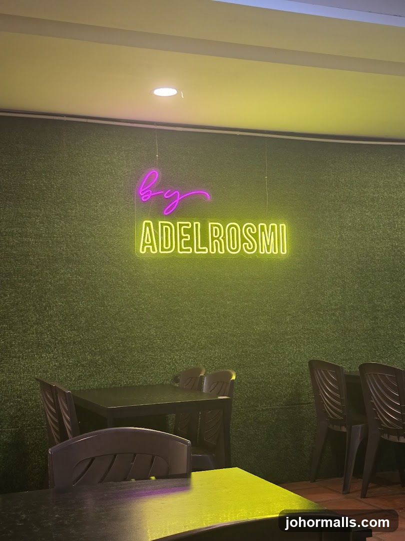 Neon Signage in Restaurant