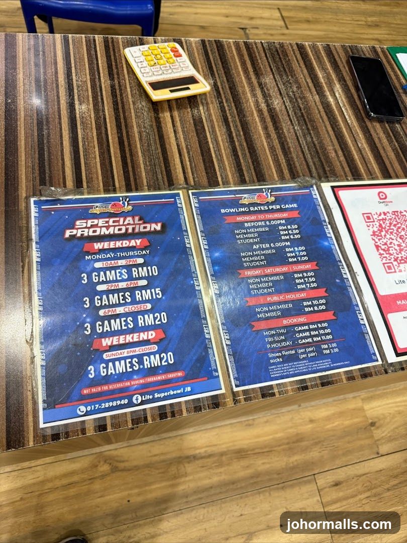 Bowling Rates and Promotions