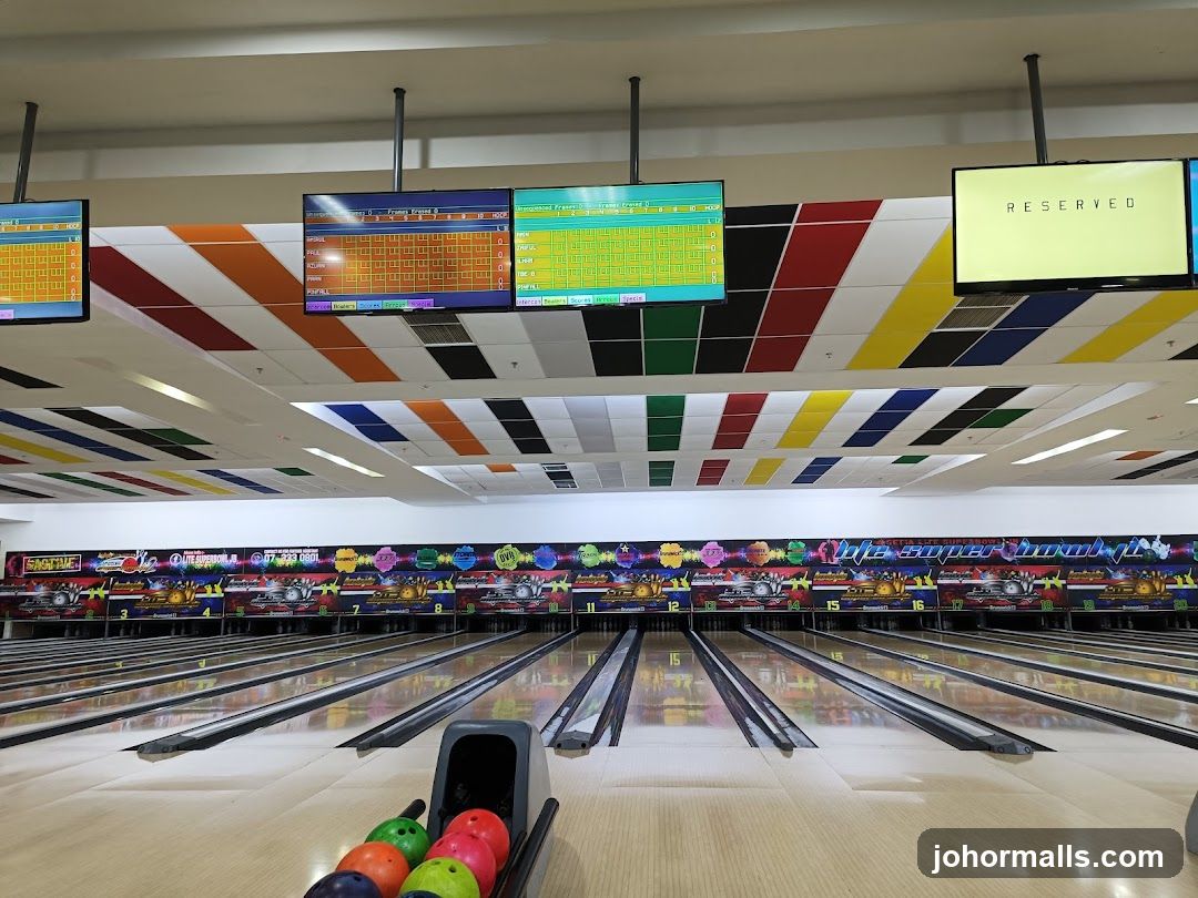 Bowling Alley Scoreboards and Lanes