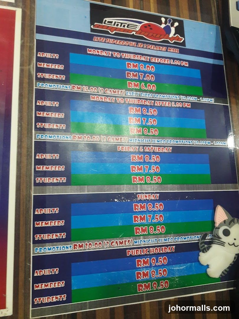 Lite Superbowl JB 2 Pelangi Mall Pricing
