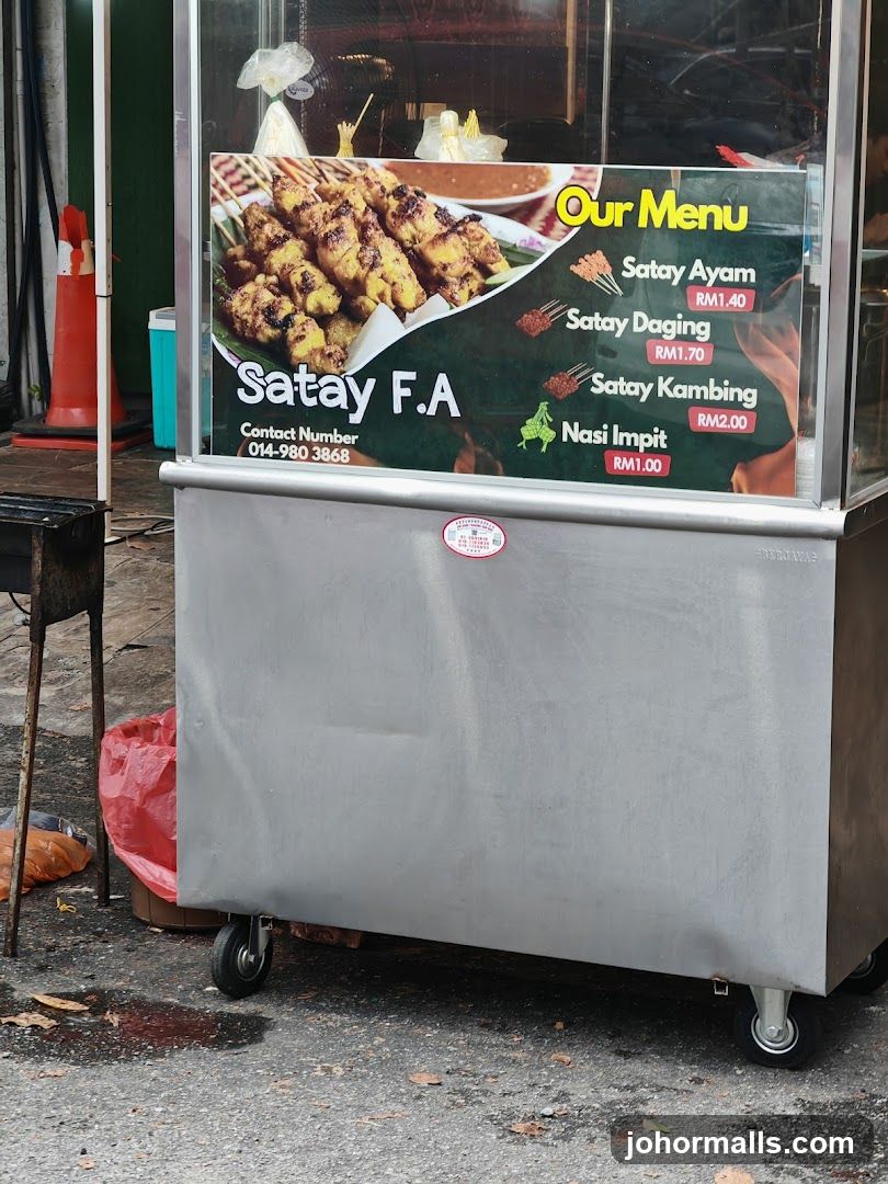 Satay F.A Menu