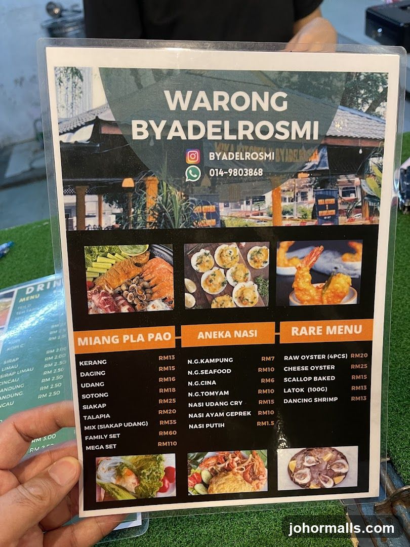 Warong Byadelrosmi Menu