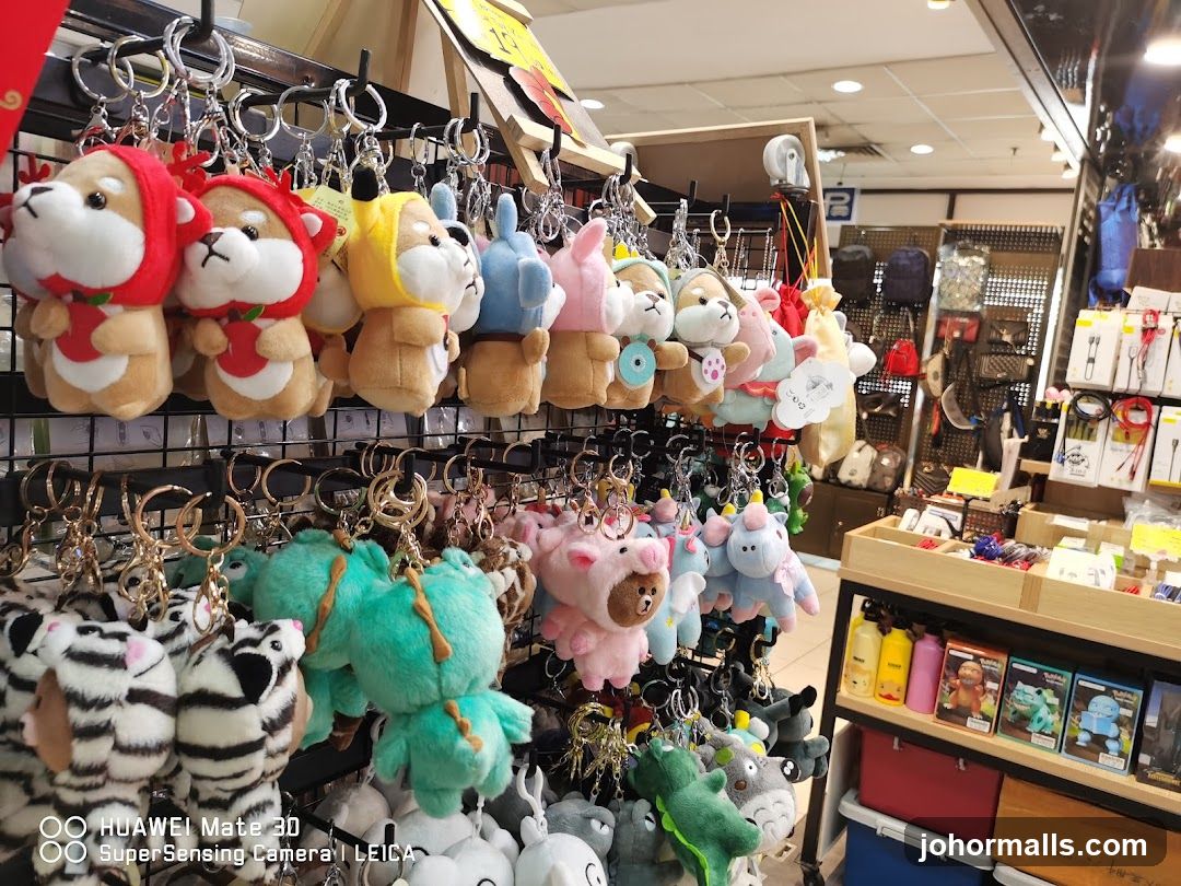 Plush Keychains and Merchandise Display