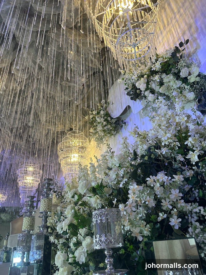 Elegant Floral and Crystal Decor