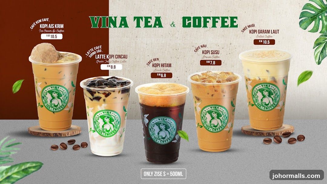 Vina Tea & Coffee Menu