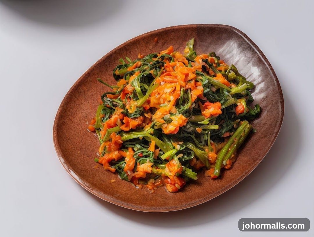Stir-fried Greens with Carrots