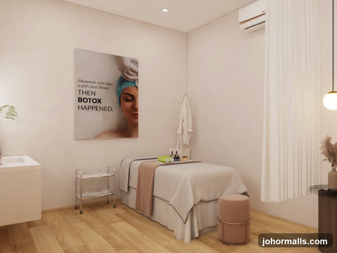 Botox Advertisement in a Spa Room