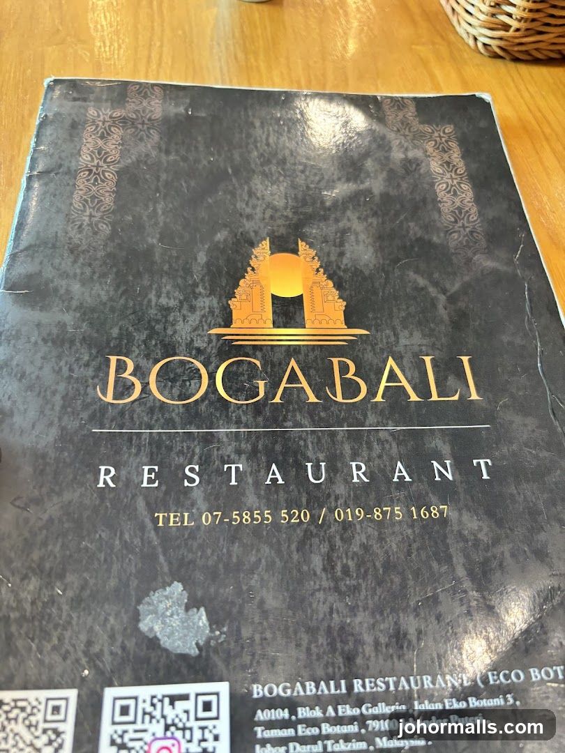 Bogabali Restaurant Menu