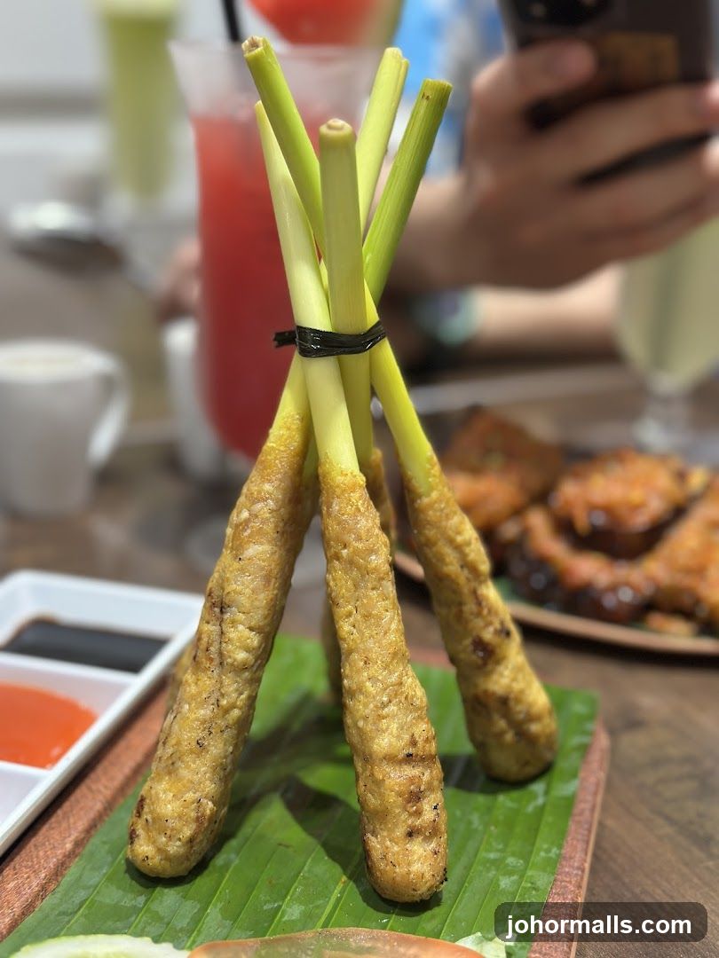 Lemongrass Skewers with Dipping Sauces