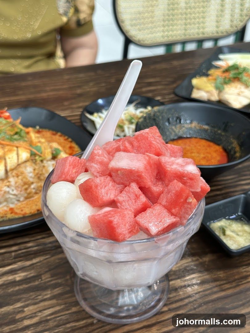 Dessert with Watermelon and Lychee