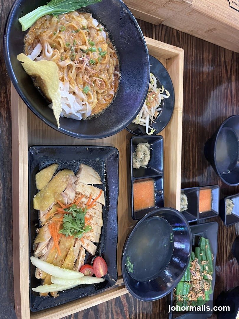 Hainanese Chicken Rice and Noodles