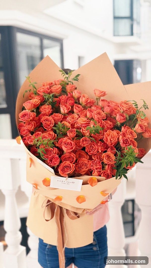 Bouquet of Orange Roses