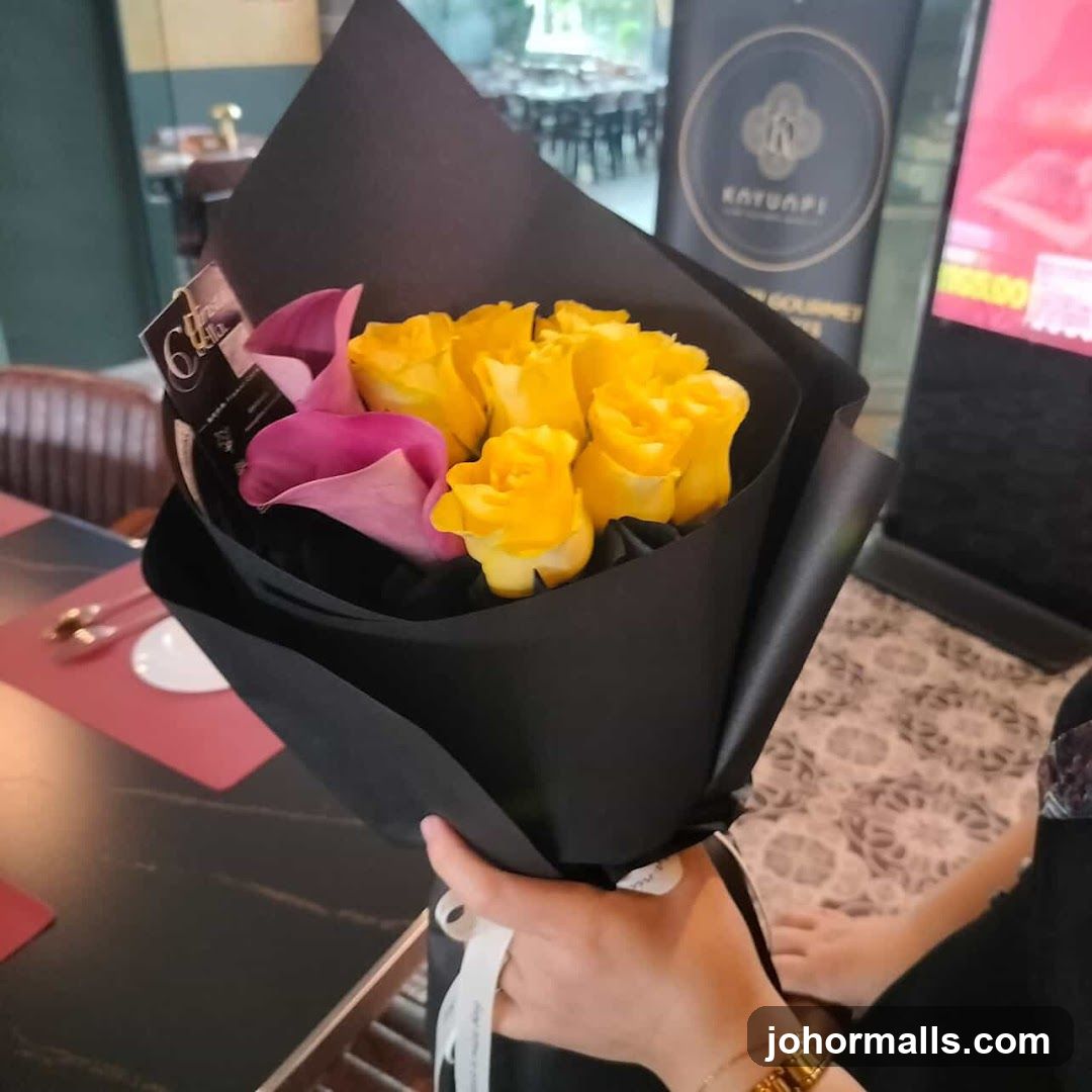 Bouquet of Yellow Roses and Pink Calla Lilies