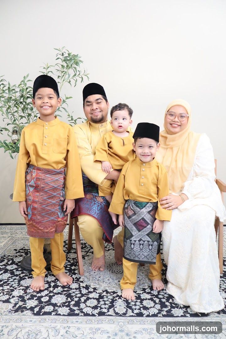 Family Posed for a Photo