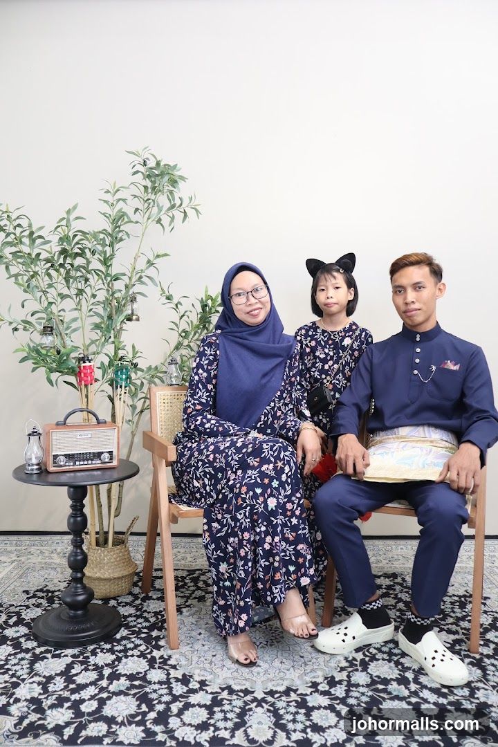 Family Posed for a Photo