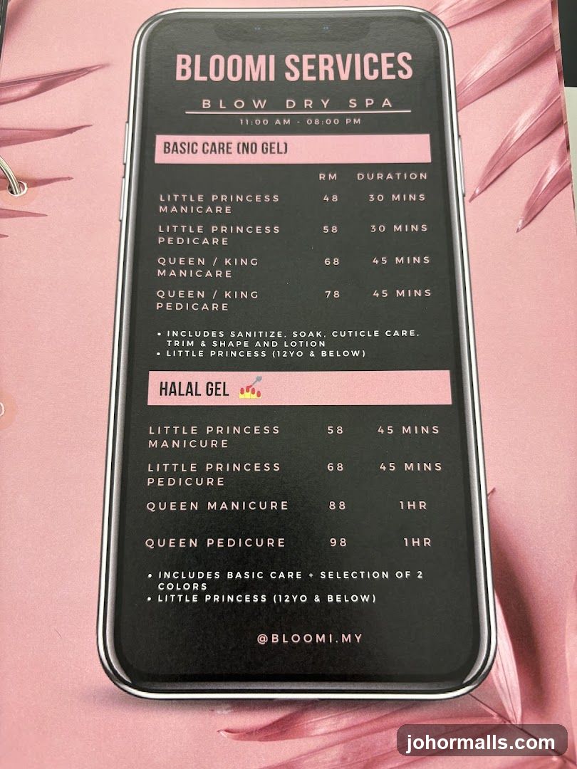 BLOOMI SERVICES BLOW DRY SPA