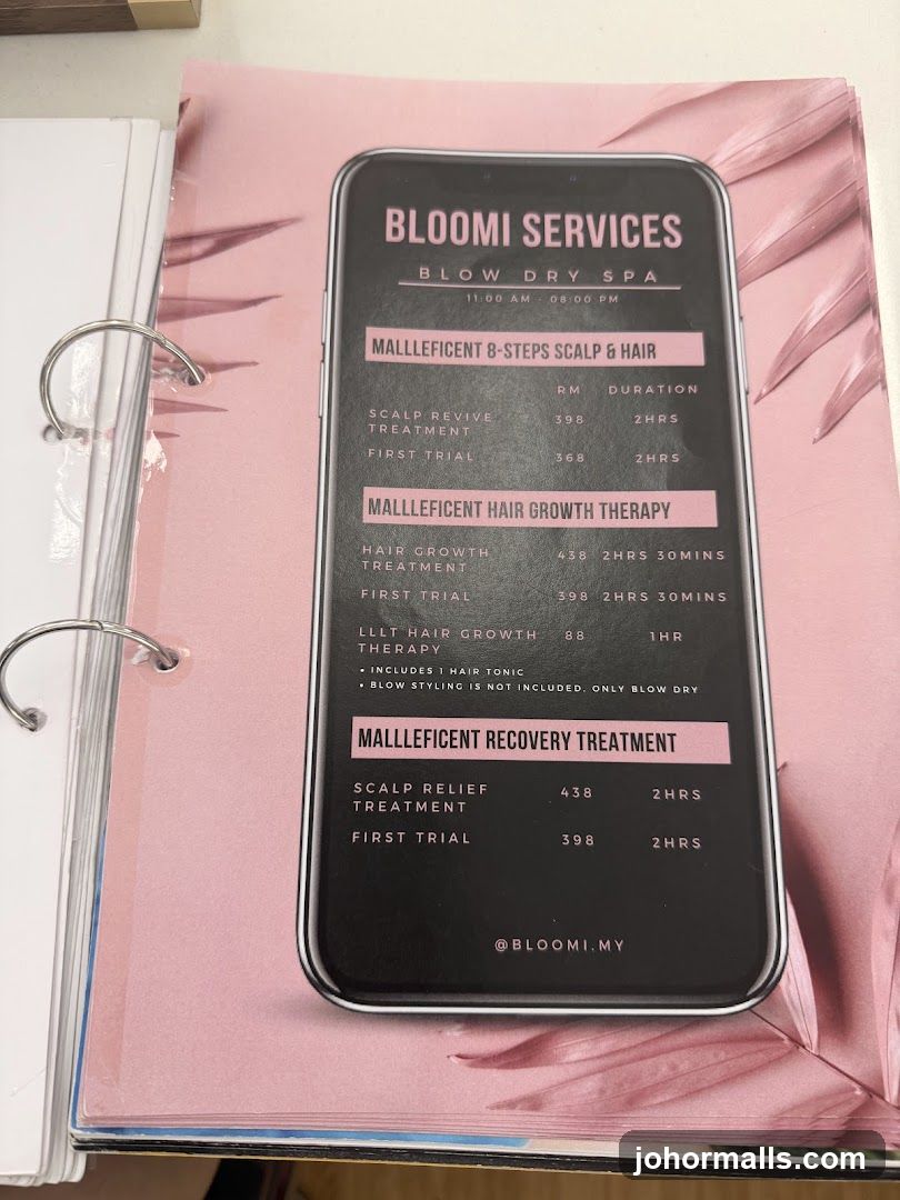 Bloomi Services Blow Dry Spa