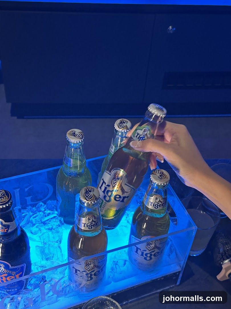 Tiger Beer Bottles in Ice