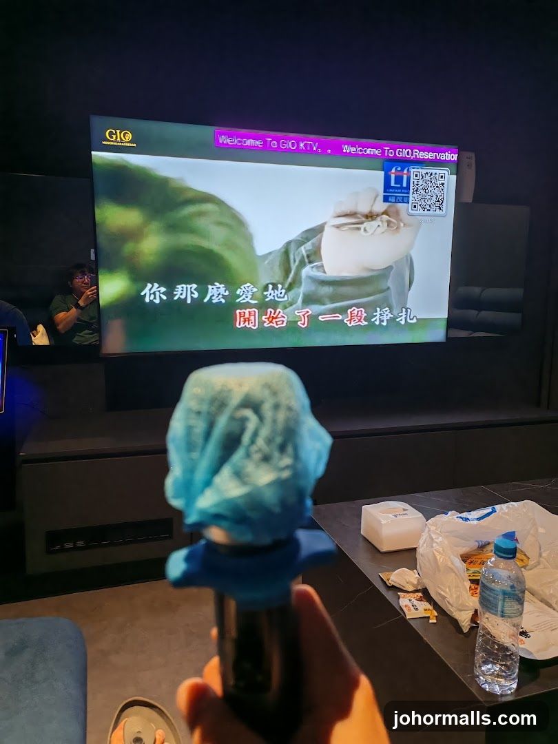 KTV Room with Microphone