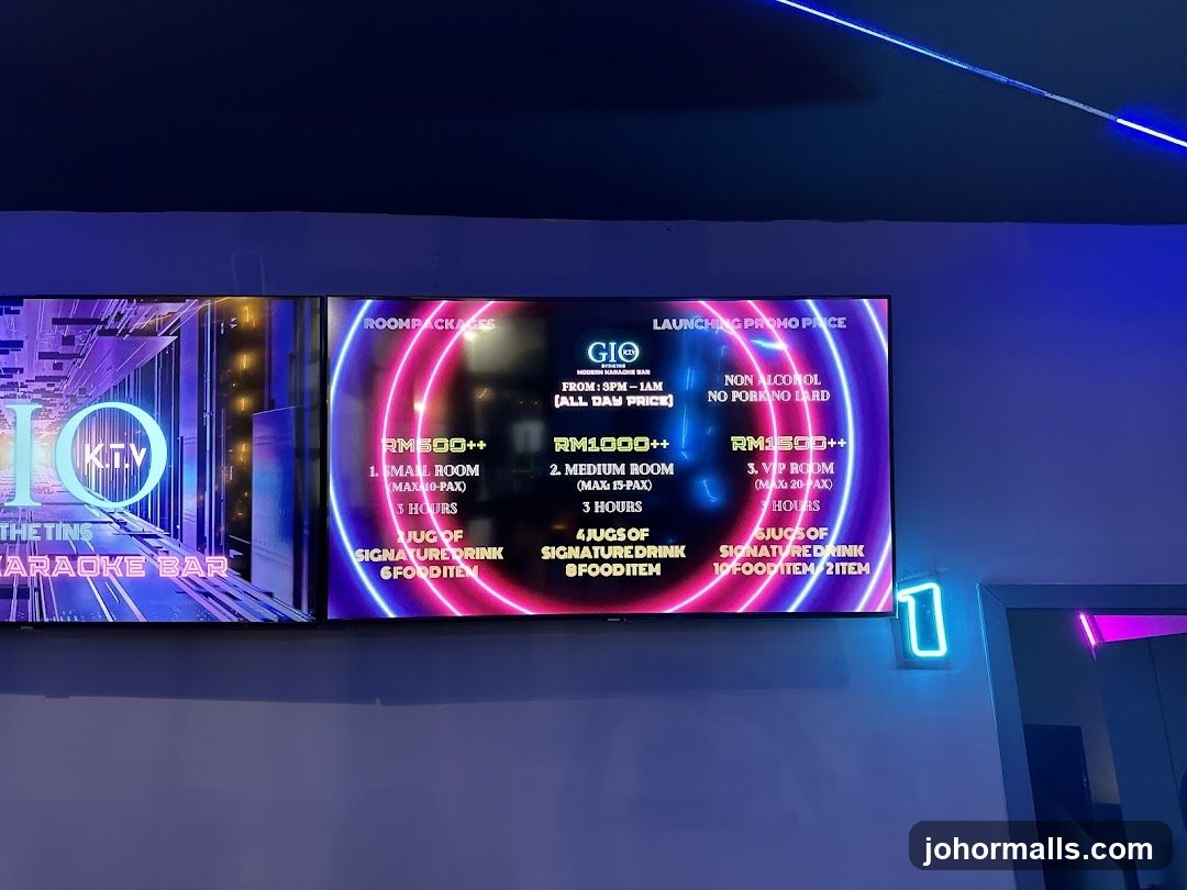 GIO Karaoke Bar Room Packages