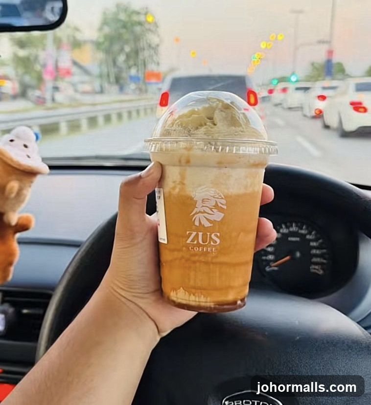 Iced Coffee in Car