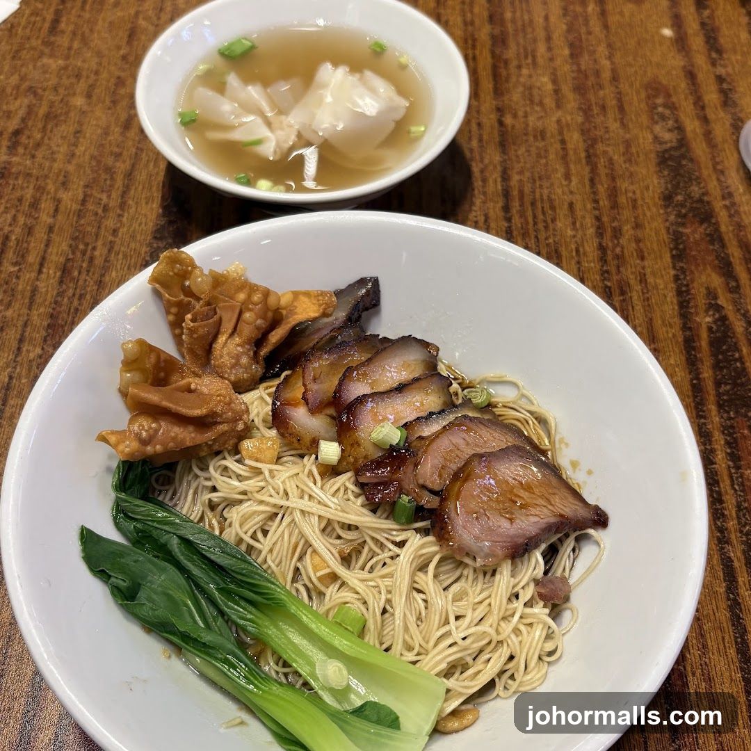 Char Siu Noodles with Wonton Soup