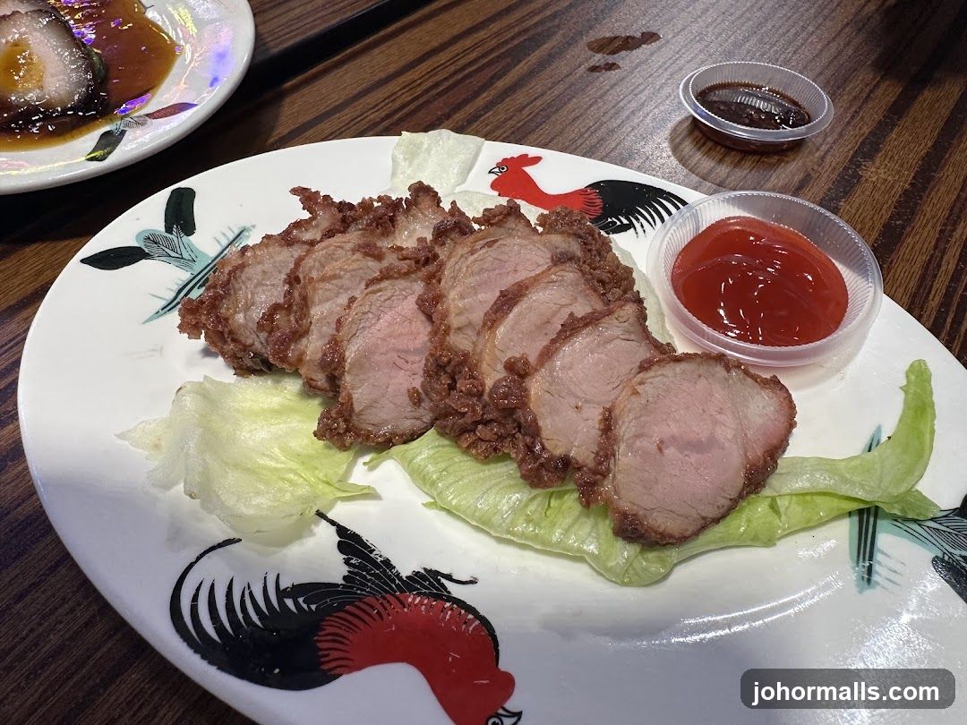 Sliced Roasted Pork with Condiments