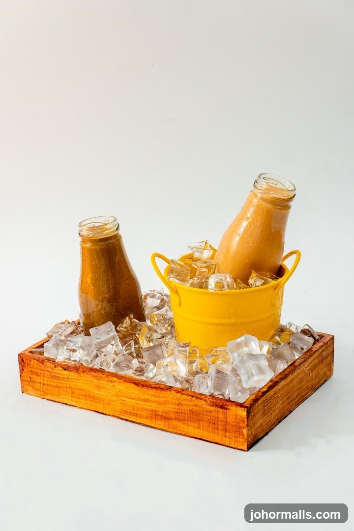 Bottles of Drink in Ice