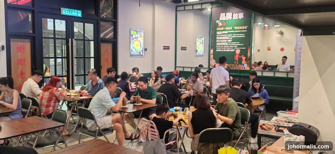 Restaurant Interior with Diners