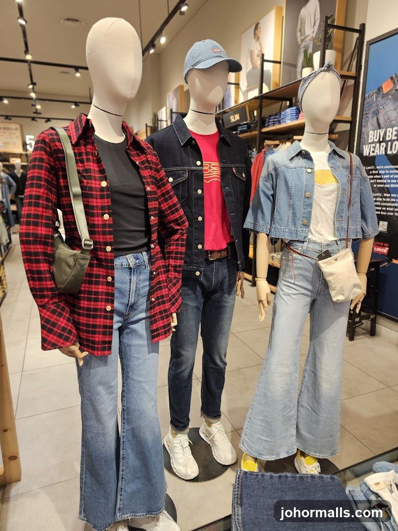 Mannequins in a clothing store