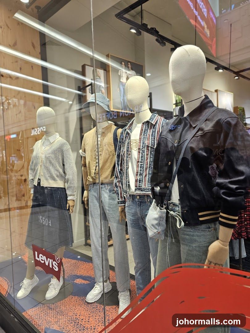Mannequins in a store window