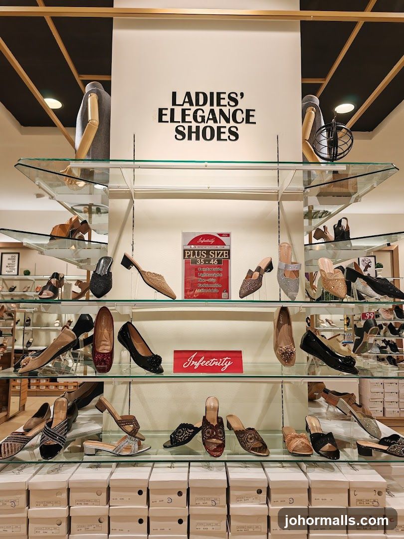 Ladies' Elegance Shoes Display